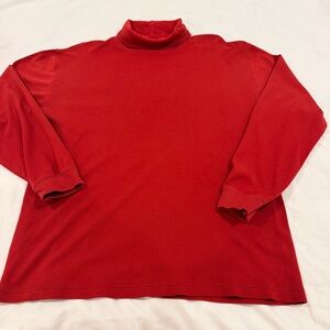 L.L. Bean Bright Red Turtleneck Sweater